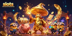 Engage with the vibrant slots where you can buy bonus buy in a magical golden world filled with treasures.