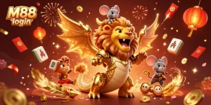 M88 login to explore thrilling casino adventures with golden chimera in action.