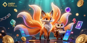Casino en ligne retrait instantané avec une illustration animée de personnages féeriques et des éléments cryptographiques