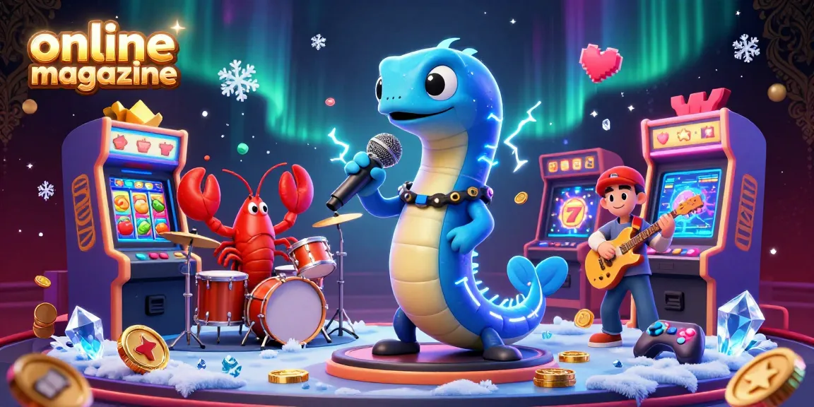 Catch an electrifying performance in this online magazine illustration, featuring a DJ eel at a vibrant underwater casino.